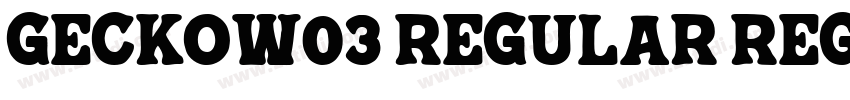 GeckoW03 Regular Reg字体转换